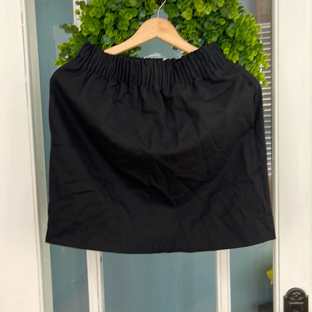 Jcrew Factory black Wool elastic waisted Skirt size 0